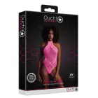 Neon Pink Halter Neck Bodysuit – One Size — Photo 1