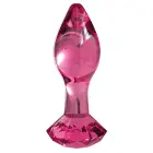 Icicles № 79 – Розовый стеклянный анальный стик – 9 см Фото num