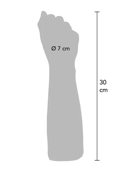 Extreme The Fist dildo – 30 cm (12″) – Miesas krāsa Foto 6