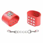 OHMAMA Red Adjustable Handcuffs with Snap Closure — Photo 2