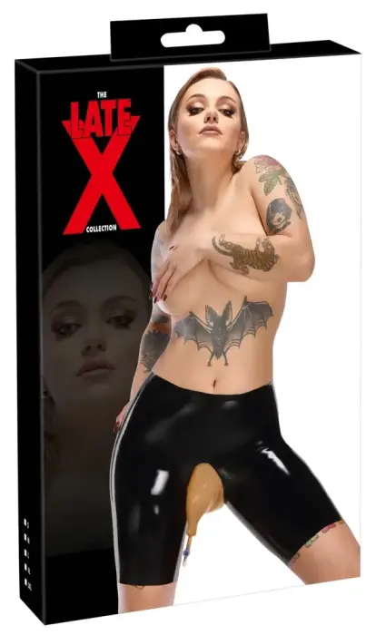 LateX Латексные велосипедные шорты – чёрные – 2XL