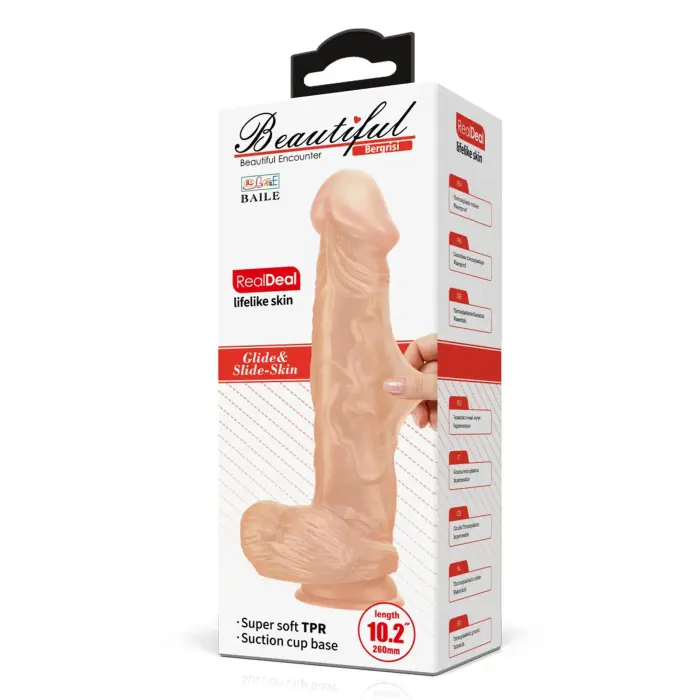 BAILE Beautiful Bergrisi Реалистичный Дилдо – 26 cm (10.2″) – Телесный