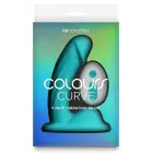 COLOURS Curve – kumer laetav silikoonvibraator puldiga – sinakasroheline – 12,7 cm — Foto 1