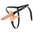 Vibreeriv topelt strap-on dildo – 15.7 cm (6.2″) – Must — Foto 2