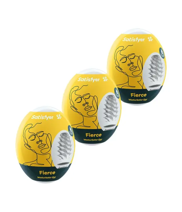 Satisfyer Masturbator Eggs набор мастурбаторов (3 шт.) – желтый