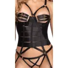 Cottelli LINGERIE korsete ar zeķturiem un komplekts – melns – 80B/M — Foto 5