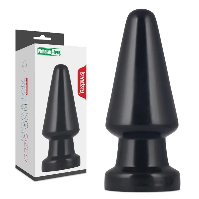 LoveToy King Sized Anal Shocker – анальная пробка – ПВХ – 17,8 см