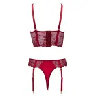 Cottelli LINGERIE комплект бюстгальтера с цепями – красный – S — Фото 8