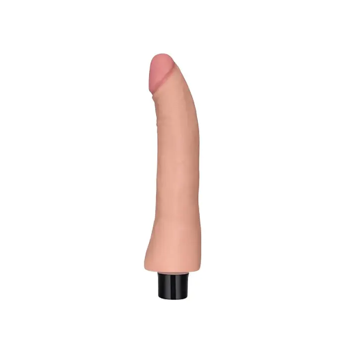 REAL SOFTEE Vibrating Dildo – 23 cm (9″) – Skin