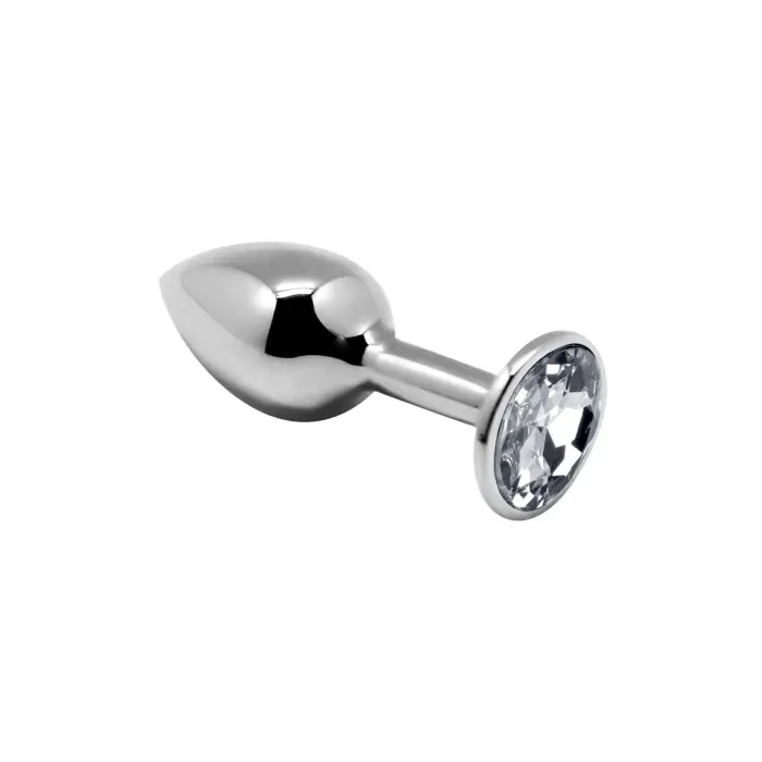 Mini Metāla Anālais Spraudnis – 7 cm – Caurspīdīgs