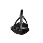Head Harness with Mouth Cover and Solid Ball Gag – Black — Photo 10