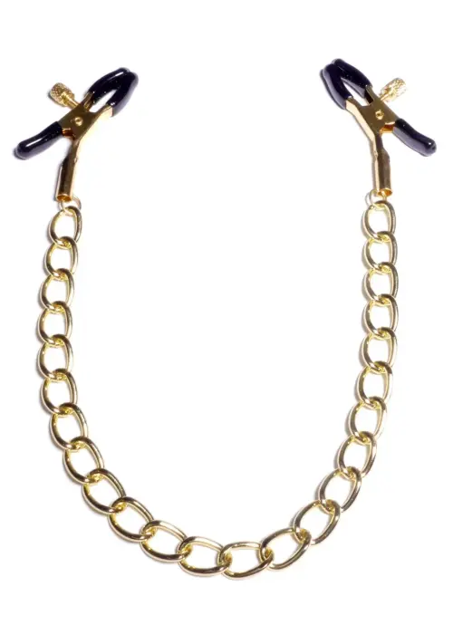 Fetish B-Series Exclusive Adjustable Nipple Clamps with Chain No.16