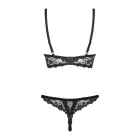 Obsessive Letica Lace Lingerie Set – Black – S/M — Photo 7