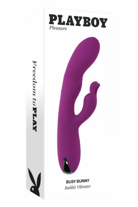 PLAYBOY Busy Bunny кролик-вибратор – 21.5 cm (8.5″) – розовый