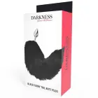 Darkness Silver Intimate Plug 8 cm with Black Faux Fur Tail — Photo 4