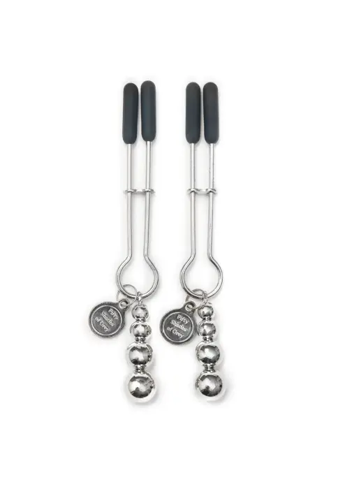 Pinch Adjustable Nipple Clamps – Silver