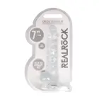 Realistic Dildo with Balls and Suction Cup – 19 cm (7.4″) – Clear — Photo 1