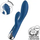 Satisfyer Spinning Rabbit 1 triušio vibratorius – 15 cm – mėlynas — Nuotrauka 2