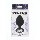 Deimantinis analinis kištukas L – Juodas Photo