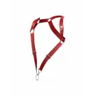 DNGEON Straigh Back ķermeņa siksnu josta – sarkana – One size — Foto 8