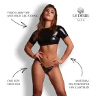 Vixen - Crop Top and High Leg String - One Size - Black — Foto 4