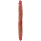ToyJoy Get Real divslāņu dildo ar priekšādiņu – 46 cm (18″) – miesas krāsa — Foto 4