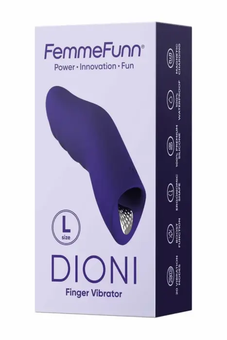 Пальчиковый вибратор FemmeFunn Dioni Large – 12.7 cm (5″) – фиолетовый