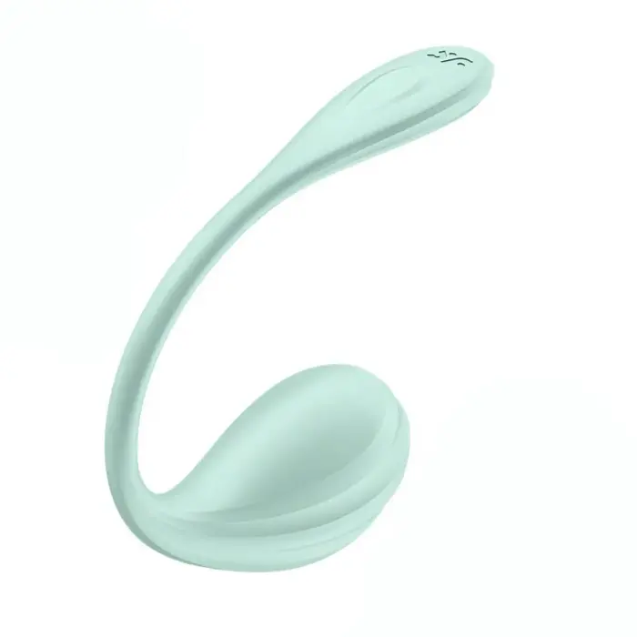 Satisfyer Smooth Petal вибратор – 15 см – зеленый