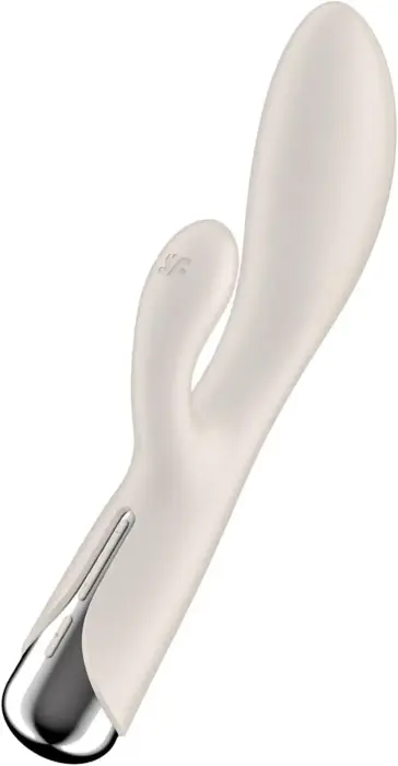 Satisfyer Spinning Rabbit 1 truša vibrators – 18 cm (7″) – miesas krāsā