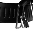 OUCH! Xtreme PU Leather Female Chastity Belt with Leg Restraint – Black — Photo 5