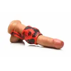 XR Brands Hell Hound Silicone Ball Stretcher Sleeve – Red — Photo 7