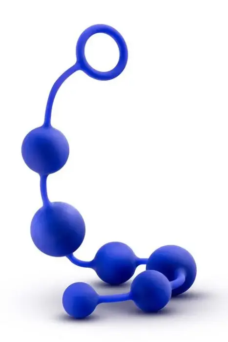 Performance Silicone Anal Beads – Indigo – Blue Photo