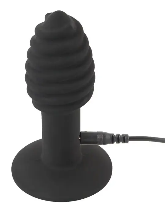 Black Velvets Twist Butt Plug – 10.7 cm – Black Photo