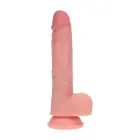 Vive REA222 – dual-density vibrating thrusting dildo with balls – flesh – 17.8 cm — Photo 1