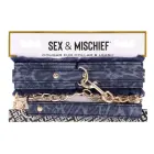 Sportsheets Cougar Blue Collar & Leash Set with Faux Fur Lining, Adjustable — Foto 6