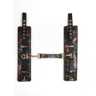 GEISHA Floral Jacquard kunstnahast randme köidikud – mustad — Foto 2