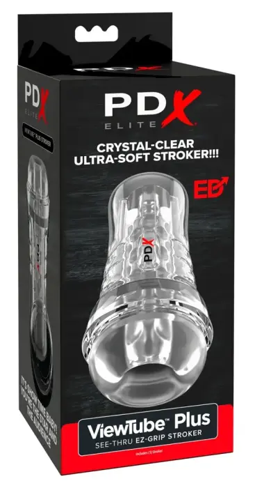 PDX Elite ViewTube EZ-Grip Transparent Stimulation System 21 cm (8.3″)