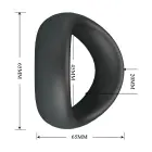 Crazy Bull Valen – Silicone Cock Ring – Black — Photo 7