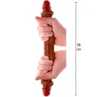 ToyJoy Get Real Dual Density Foreskin Dildo – 35 cm (13.8″) – Brown — Photo 1