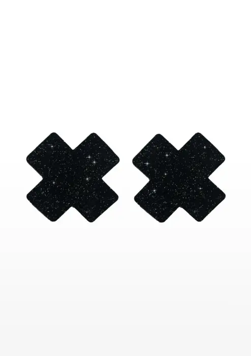 TABOOM Nipple Play krustveida krūšu galu uzlikas – melnas Foto 3