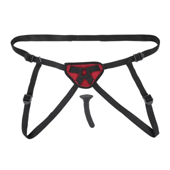 Sportsheets Saffron silikoonist strap-on komplekt – 12.7 cm (5″) – punane