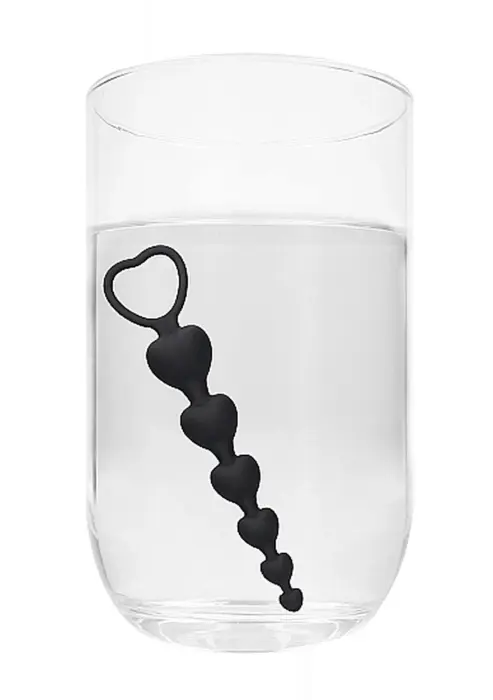 Anal Heart Beads – 14.3 cm (5.6″) – Must Photo