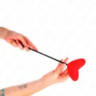 KINK красная шлёпалка в форме сердца 33x10 cm – аксессуар для импакта из искусственной кожи — Фото 4