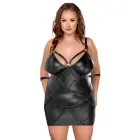 Cottelli Bondage Plus Dress with Handcuffs Set – XL – Black — Photo 2