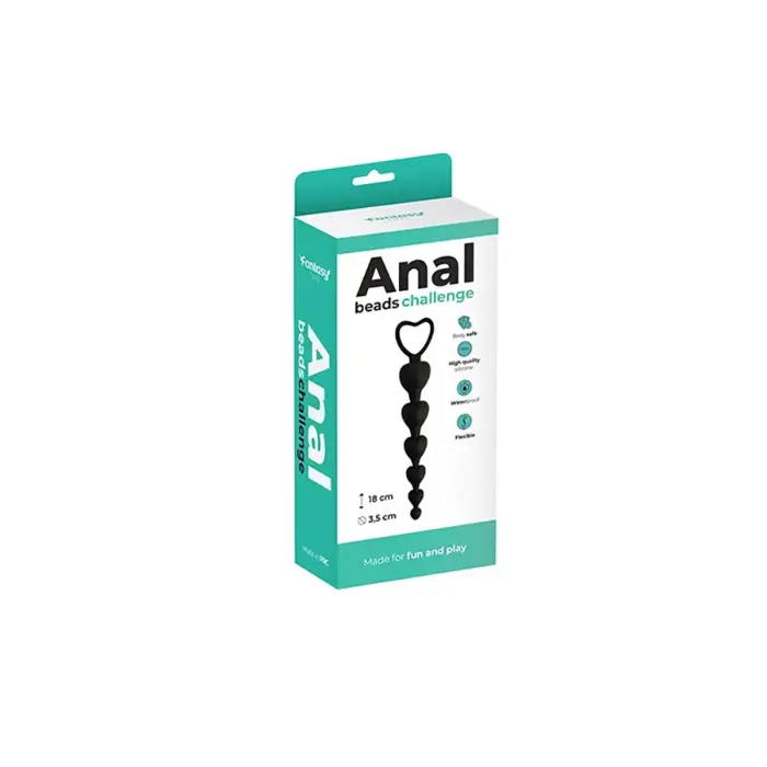 Anaaltappide komplekt Must süda – 18 cm – Black Photo