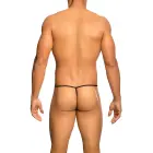 MOB Sheer T-Back Thong – Black – S/M — Photo 2