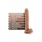 Blush Au Naturel Daddy Dual Density Dildo with Suction Base – 35.6 cm, Mocha — Photo 5