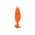 B-Vibe vibreeriv spiraalse tekstuuriga anaaltapp – M – Oranž — Foto 4