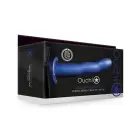 Ouch! Izliekts dobs strap-on – metāliski zils Foto 1