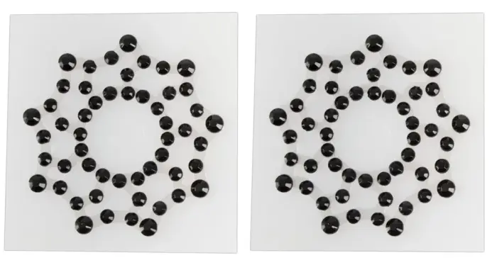 Nippelsticker Strass – melnas zvaigžņu rhinestone krūšu galu uzlīmes Foto 2